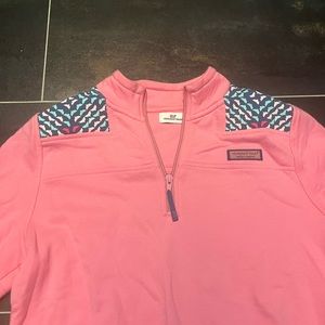 Pink vineyard vines sweatshirt/crewneck/quarter-zip